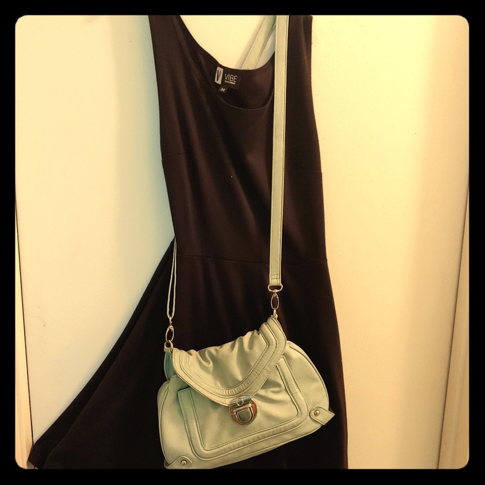 Black Dress and Satchel